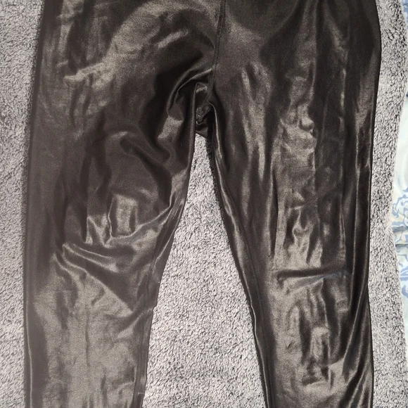 Maurices Black Shiny Leggings - Picture 1 of 4